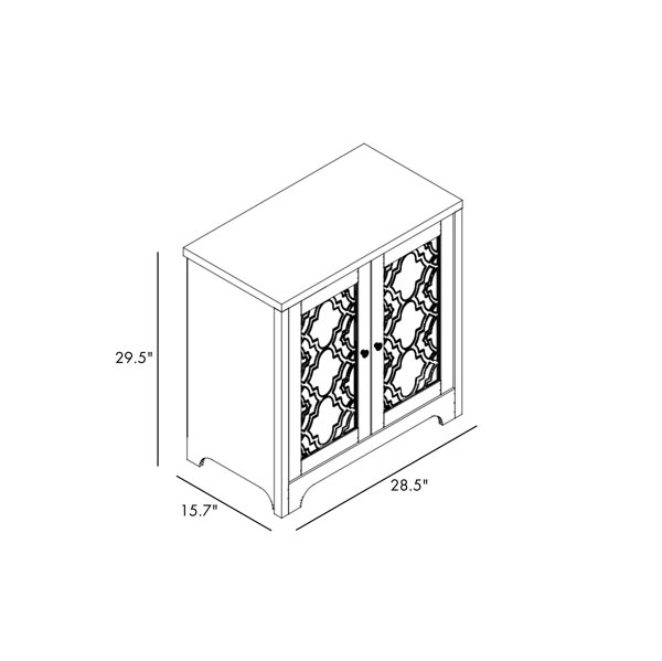 One Allium Way® Azienda 29 5 In Tall 2 Door Accent Cabinet And Reviews Wayfair